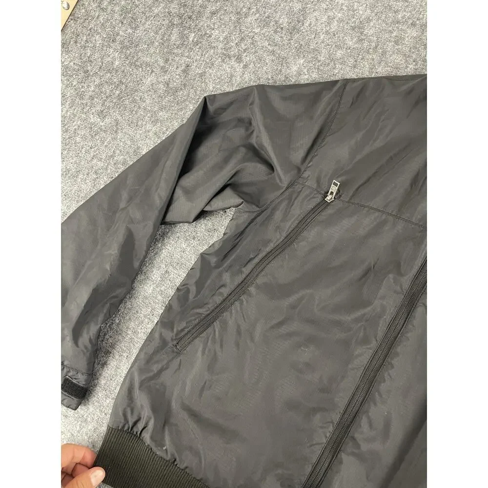 The North Face Jacket Mens Medium Black Windbreaker Full Zip Coat N251